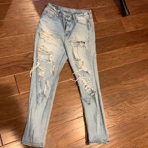 American Eagle ripped jeans.  Size 4.
